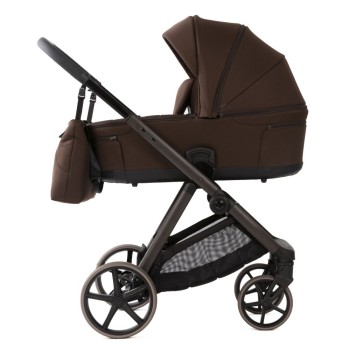Carucior copii Sigma Natura Coffee Adamex 3 in 1 cu scoica testata ADAC