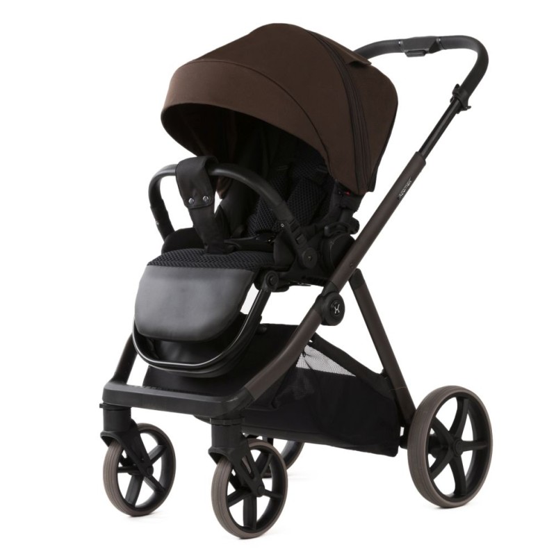 Carucior copii Sigma Natura Coffee Adamex 3 in 1 cu scoica testata ADAC