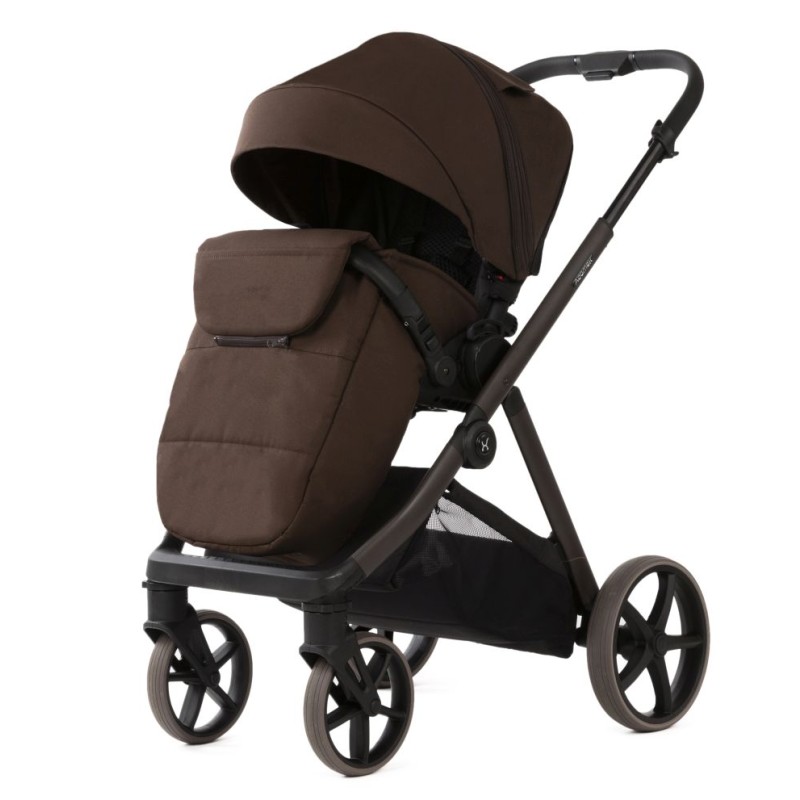 Carucior copii Sigma Natura Coffee Adamex 3 in 1 cu scoica testata ADAC