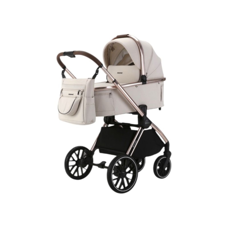 Spark Adamex Champagne-Vanilla 3in1 cu scoica Cybex Cloud G plus ADAC
