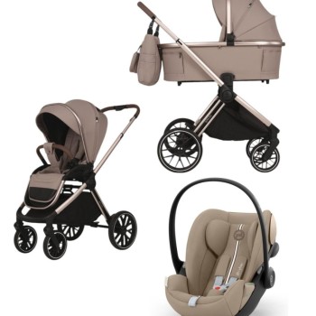 Spark Adamex Champagne-Latte 3in1 cu scoica Cybex Cloud G plus ADAC
