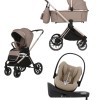 Spark Adamex Champagne-Latte 4in1 cu scoica Cybex Cloud G plus ADAC si isofix