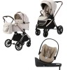 Spark Adamex Champagne-Vanilla 4in1 cu scoica Cybex Cloud G plus ADAC si isofix