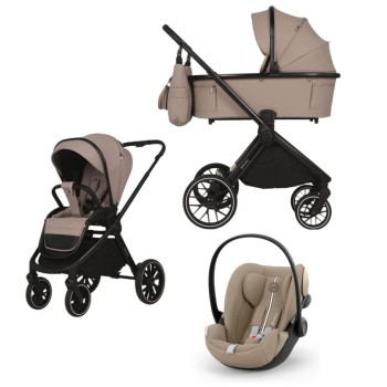 Spark Adamex Velvet-Latte 3in1 cu scoica Cybex Cloud G plus ADAC