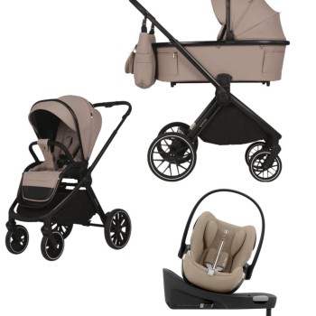 Spark Adamex Velvet-Latte 4in1 cu scoica Cybex Cloud G plus ADAC si isofix
