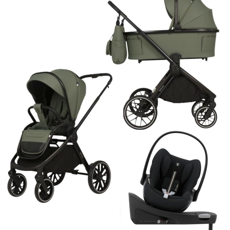 Spark Adamex Velvet-Salvia 4in1 cu scoica Cybex Cloud G plus ADAC si isofix