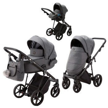 Carucior 3 in 1 Porto Adamex Dark Grey TK57