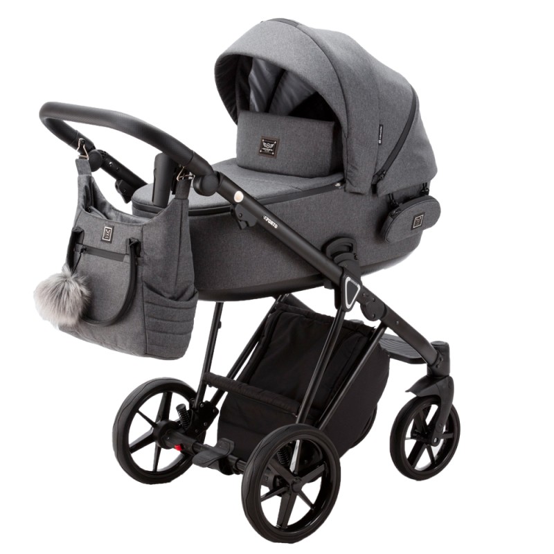 Carucior 3 in 1 Porto Adamex Dark Grey TK57