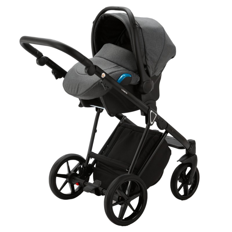 Carucior 3 in 1 Porto Adamex Dark Grey TK57