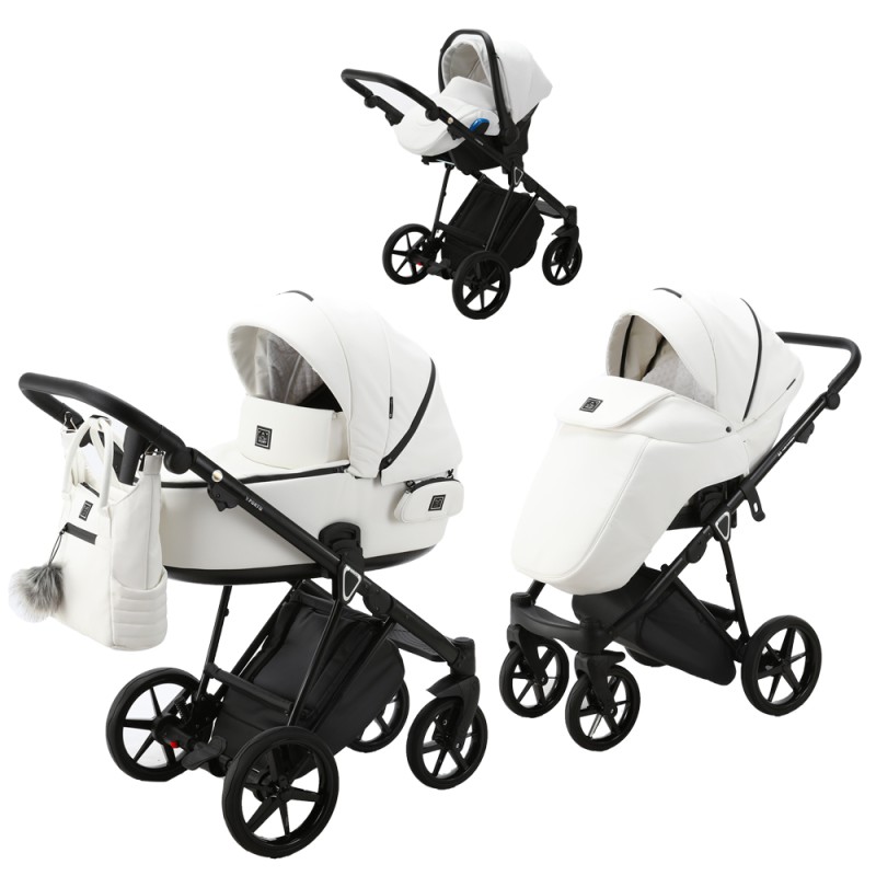 Carucior 3 in 1 Porto Adamex Pure White SA1