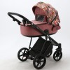 Carucior 3 in 1 Porto Adamex Special Edition Bordo Flowers FL2
