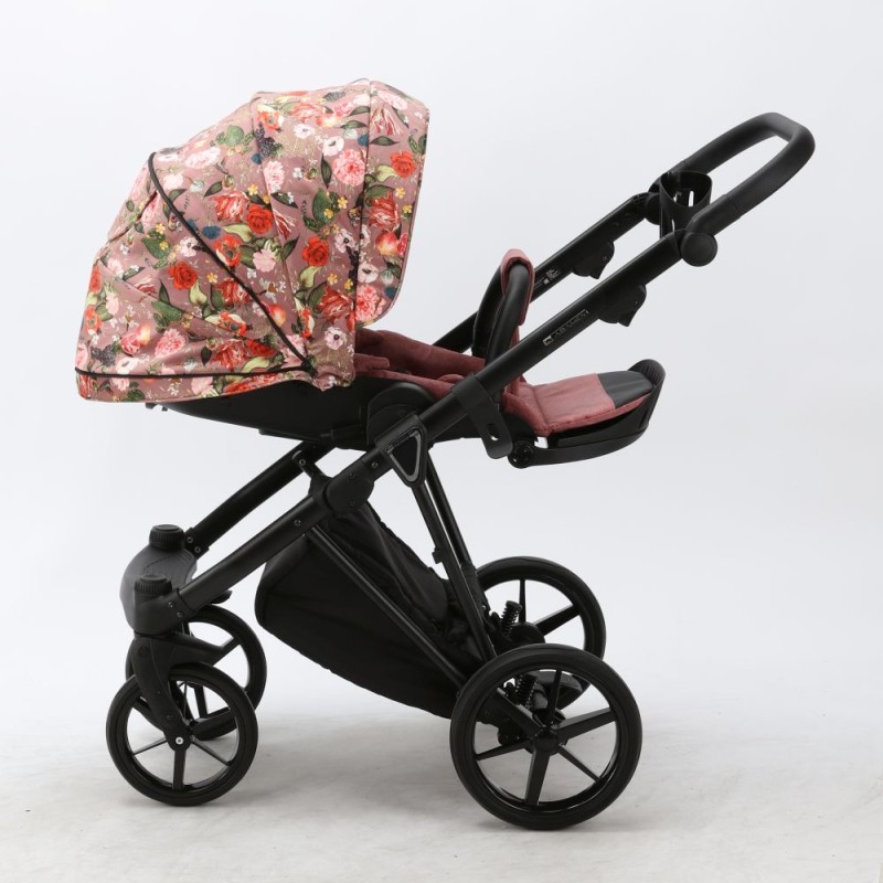 Carucior 3 in 1 Porto Adamex Special Edition Bordo Flowers FL2
