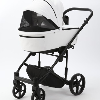 Noul carucior copii 3 in 1 Zico Adamex Deluxe White Leather SA1