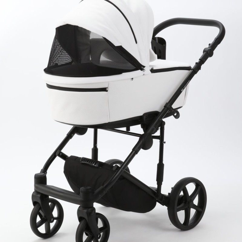 Noul carucior copii 3 in 1 Zico Adamex Deluxe White Leather SA1