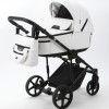 Noul carucior copii 3 in 1 Zico Adamex Deluxe White Leather SA1