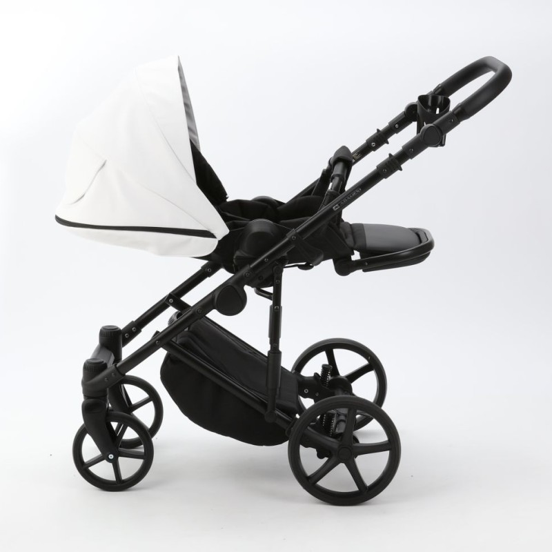 Noul carucior copii 3 in 1 Zico Adamex Deluxe White Leather SA1