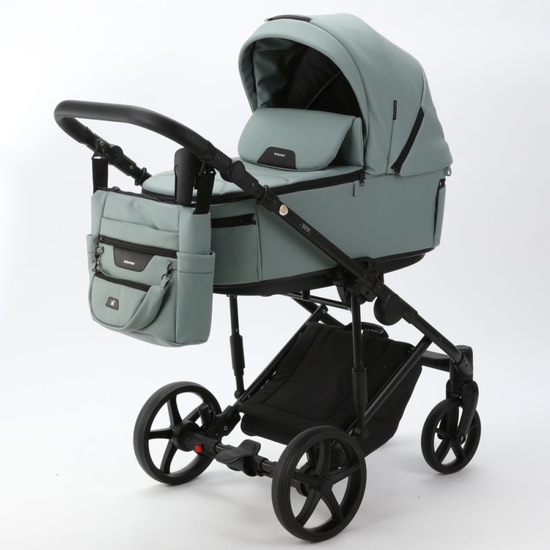 Noul carucior copii 3 in 1 Zico Adamex Deluxe Mint Leather SA20