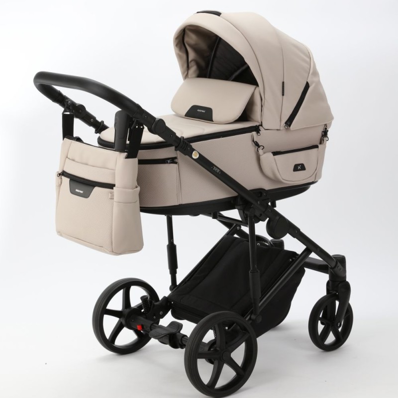 Noul carucior copii 3 in 1 Zico Adamex Deluxe Cream Leather SA7