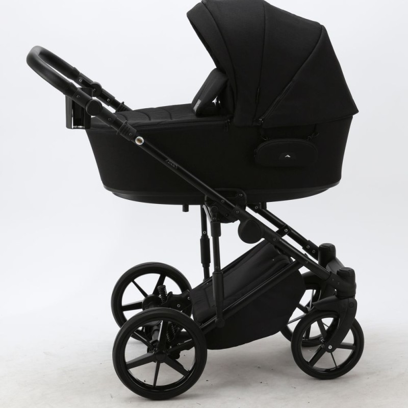 Carucior copii 3 in 1 Zico Adamex Black TK53 cu scoica testata ADAC