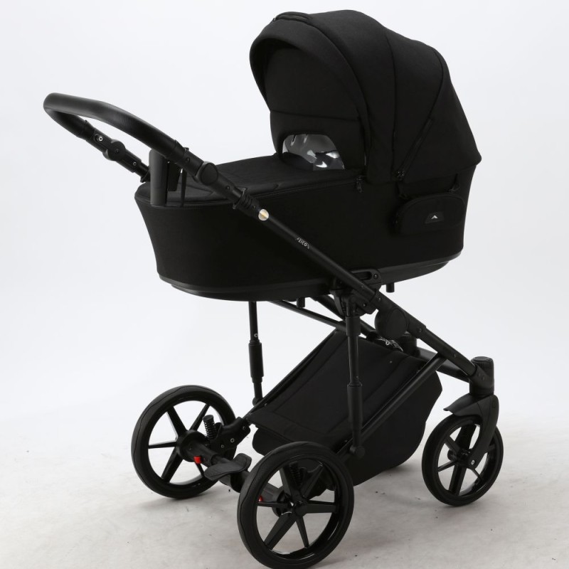 Carucior copii 3 in 1 Zico Adamex Black TK53 cu scoica testata ADAC