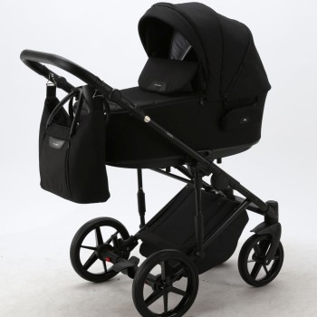 Carucior copii 3 in 1 Zico Adamex Black TK53 cu scoica testata ADAC