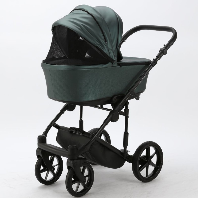 Carucior copii 3 in 1 Zico Adamex Green Leather SM15