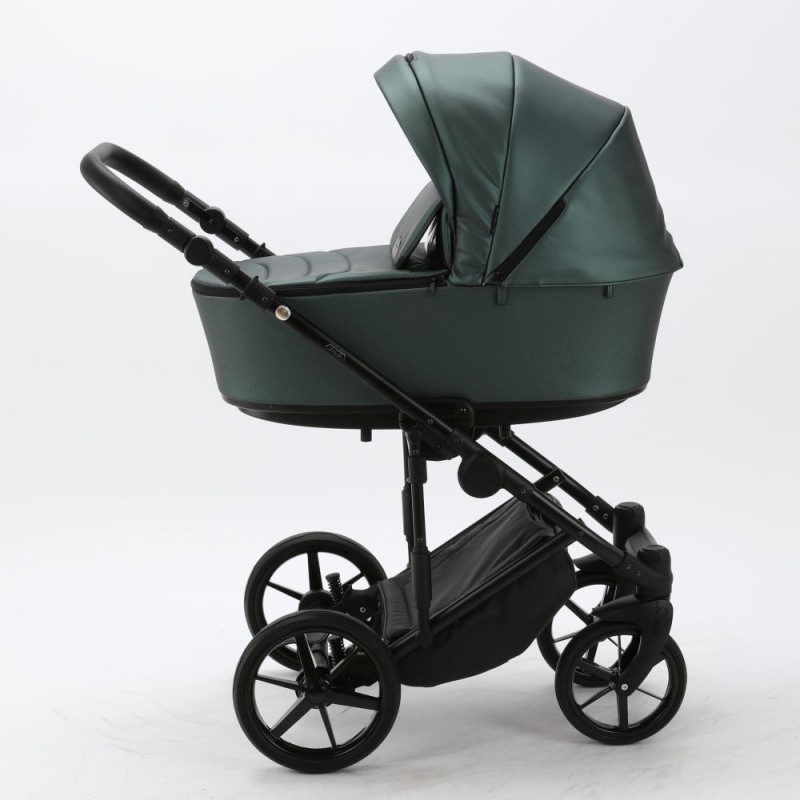 Carucior copii 3 in 1 Zico Adamex Green Leather SM15