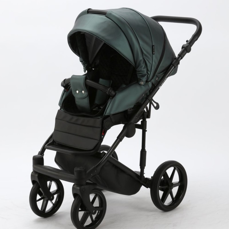 Carucior copii 3 in 1 Zico Adamex Green Leather SM15