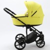 Carucior copii 3 in 1 Zico Adamex Deluxe Yellow Leather SA22