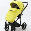 Carucior copii 3 in 1 Zico Adamex Deluxe Yellow Leather SA22