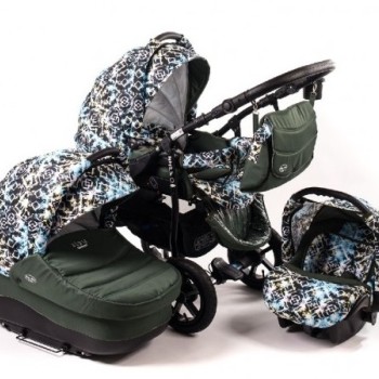 Carucior Baby Merc Zippy 3 in 1 Dark Green Fantasy
