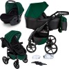 Carucior copii 3 in 1 Boston Bottle Green cu scoica Cosmo Avionaut testata ADAC