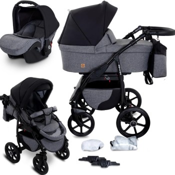 Carucior copii 3 in 1 Boston City Life cu scoica Cosmo Avionaut testata ADAC