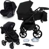 Carucior copii 3 in 1 Boston Black cu scoica Cosmo Avionaut testata ADAC