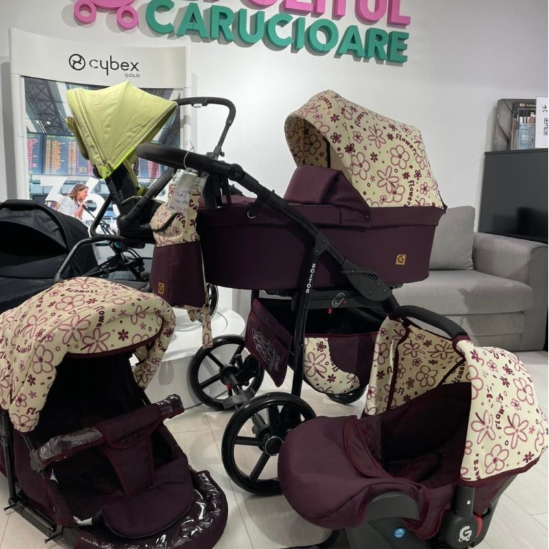 Carucior copii 3 in 1 Boston Bordo