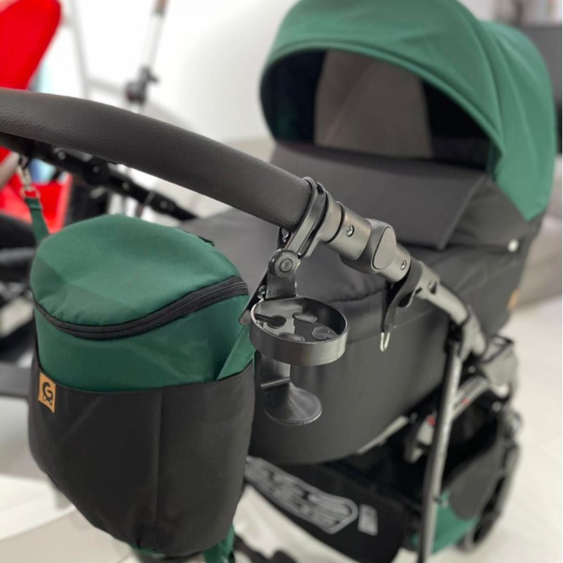 Carucior copii 3 in 1 Boston Bottle Green cu scoica Cosmo Avionaut testata ADAC