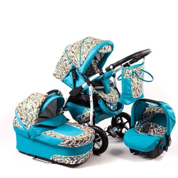 Carucior Baby Merc Q9 3 in 1 Blue Candy