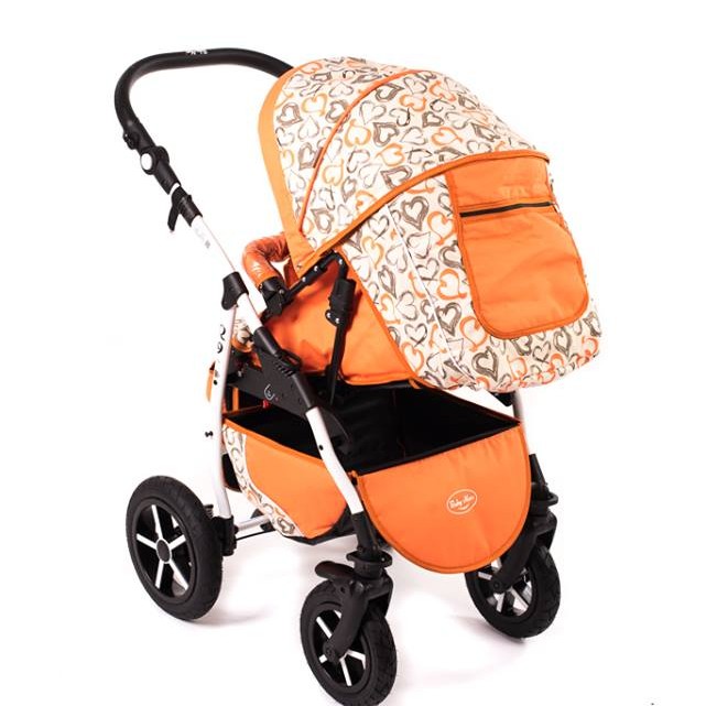 Carucior Baby Merc Q9 3 in 1 Orange Heart