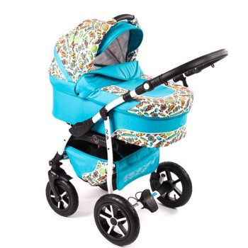 Carucior Baby Merc Q9 3 in 1 Blue Candy