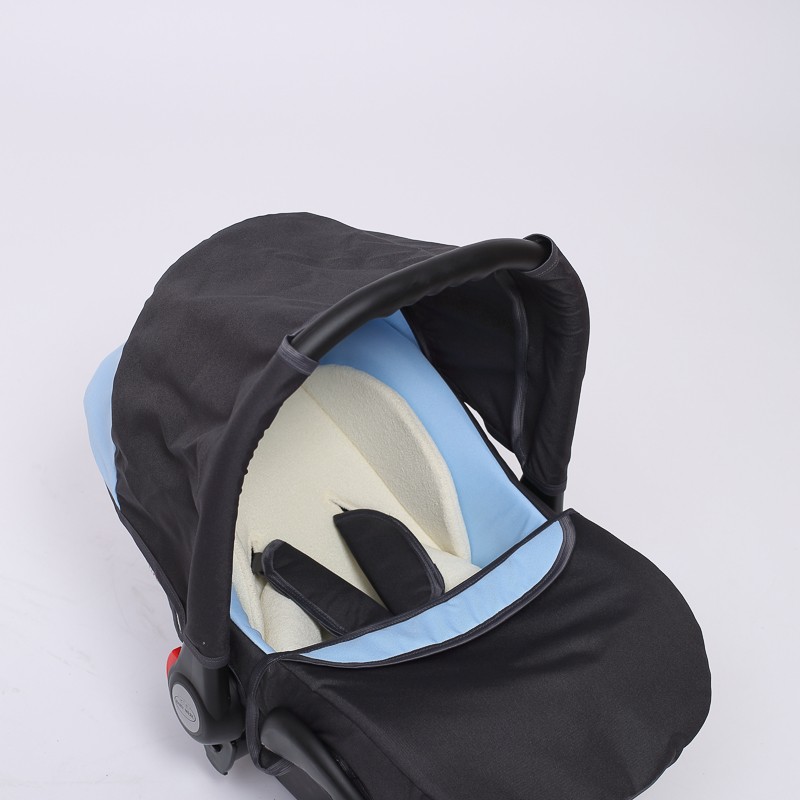 Carucior 3 in 1 Junior Plus Baby Merc Grafit Light Blue