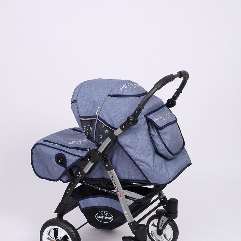 Carucior copii 2 in 1 Junior Plus Baby Merc Blue Jeans