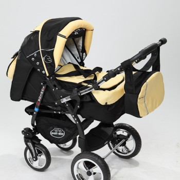 Carucior 3 in 1 Junior Plus Baby Merc Black Yellow