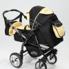 Carucior 3 in 1 Junior Plus Baby Merc Black Yellow