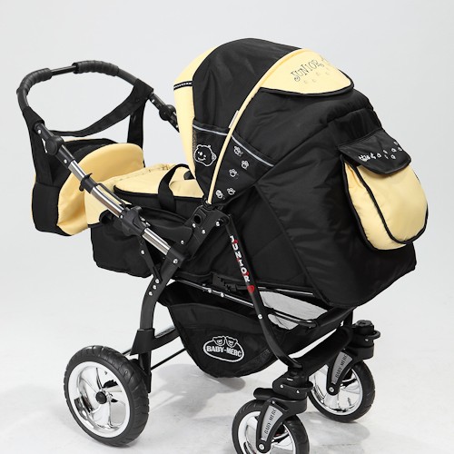 Carucior 3 in 1 Junior Plus Baby Merc Black Yellow
