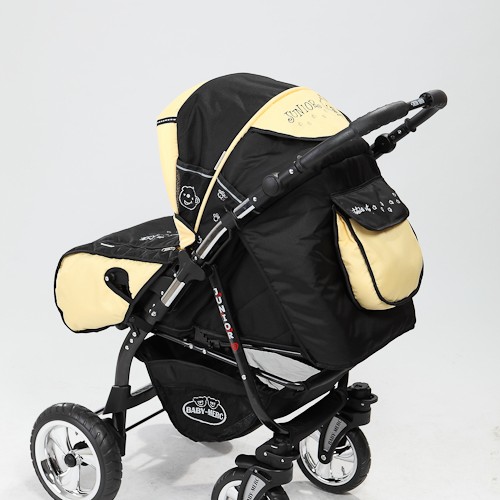 Carucior 3 in 1 Junior Plus Baby Merc Black Yellow