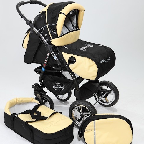 Carucior 3 in 1 Junior Plus Baby Merc Black Yellow