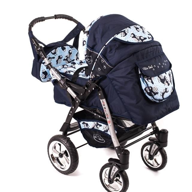 Carucior 3 in 1 Junior Plus Baby Merc Blue Birds