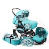 Carucior 3 in 1 Junior Plus Baby Merc Turquoise Bears