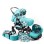 Carucior 3 in 1 Junior Plus Baby Merc Turquoise Bears