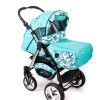 Carucior 3 in 1 Junior Plus Baby Merc Turquoise Bears